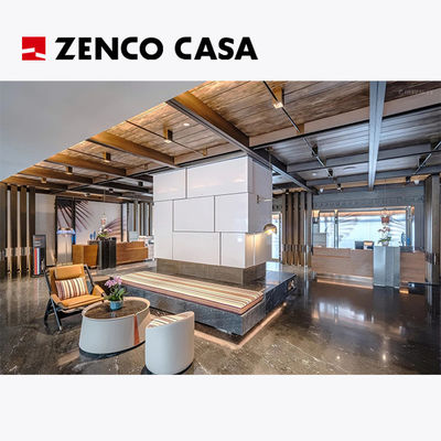 quality  Hotel Lobby Furniture Set Includes Lounge Chairs  Stools  Coffee Table  Sofa Cushions factory