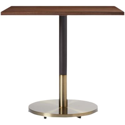 ISO9001 800*700*750mm Hotel Restaurant Furniture Textured Wooden Square Dining Table