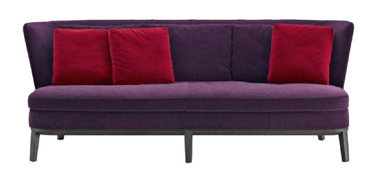 3 Seater Stain Proof Sectional Couch Red Velvet Couch Living Room ISO9001