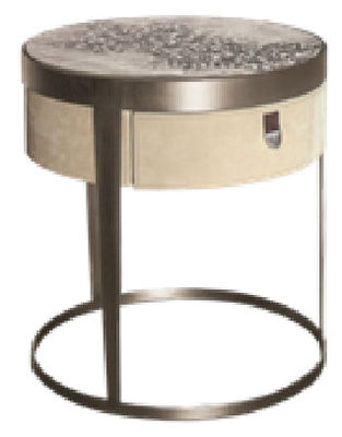 Polished Smooth Hotel Bedroom Furniture Set Creative Round Coffee Table