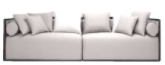Comfy Sectional Couch Comfortable 2 Seater Sofa ODM Hotel Lobby Furniture Dustproof