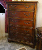 90*50*132cm European Style Furniture Crafted Handmade Solid Wood Dresser