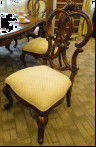 Customised Leather Armless Dining Room Chairs Sturdy And Stable