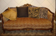 220*95*110cm European Style Furniture Sofa Set Abrasive Resist