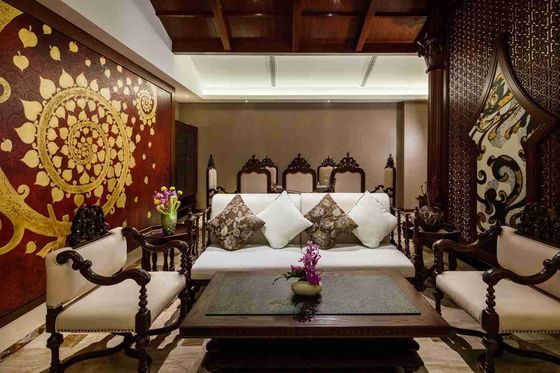 ISO14001 Classic Style Bedroom Furniture  Living Room Sofa Set Dustproof