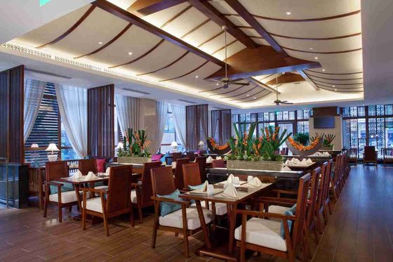 Gleville Southeast Asia Furniture Resort Customized Wood Dining Room Sets