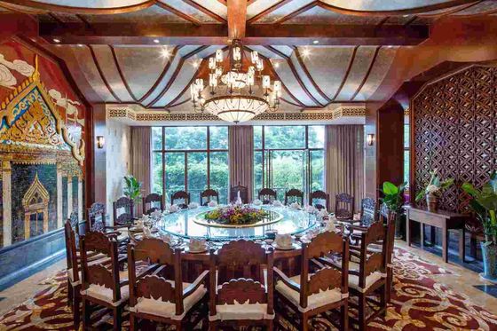 Gleville Southeast Asia Furniture Resort Customized Wood Dining Room Sets