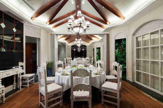 Gleville Southeast Asia Furniture Resort Customized Wood Dining Room Sets