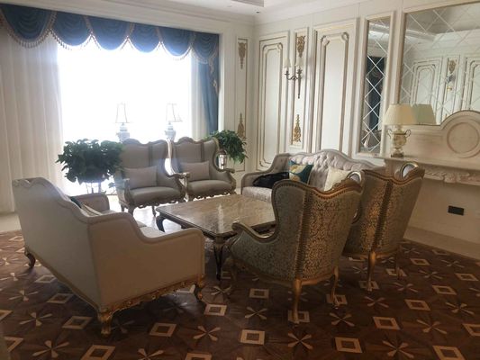 5 Star Hotel International Hotel Custom Dining Table Set Wearproof Waterproof Customized Sofa Set