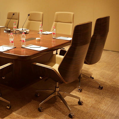 Hotel Meeting Room Furniture Set, Made Of High quality Wood And Leather Materials