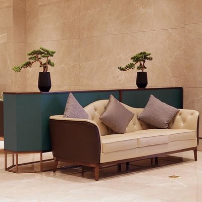 Fine Fabric Sofa and Lounge Chair Sophisticated Hotel Lobby Furniture Set
