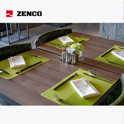 Modern Style Hotel Restaurant Furniture Set Made Of Solid Wood And High End Leather