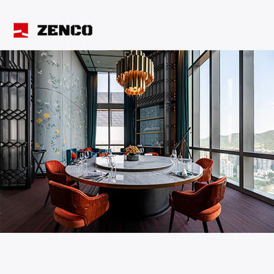 Hotel Restaurant Furniture Set Includes Electric Dining Table With Matching Dining Chairs