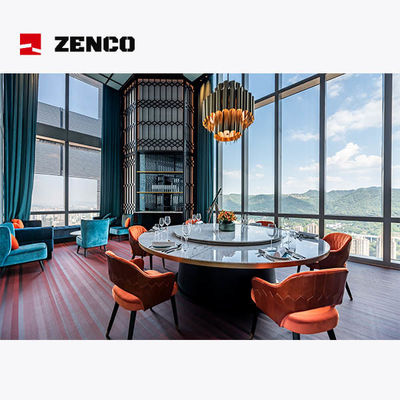 Hotel Restaurant Furniture Set Includes Electric Dining Table With Matching Dining Chairs