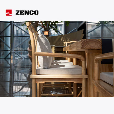 Hotel Lobby Furniture Set Contains Solid Wood Made Of Tea Table, Tea Chair, Coffee Table