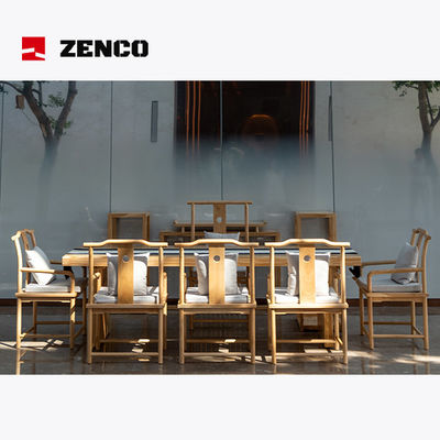 Hotel Lobby Furniture Set Contains Solid Wood Made Of Tea Table, Tea Chair, Coffee Table