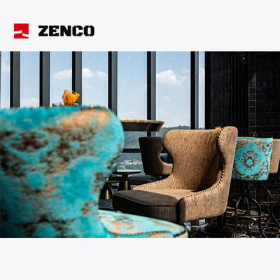 Hotel Lobby Furniture Set With Fabric Sofa, Lounge Chair, Coffee Table