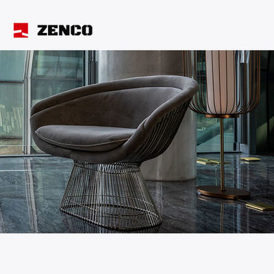 Modern Style Hotel Leisure Furniture Set Includes Lounge Chair And Coffee Table