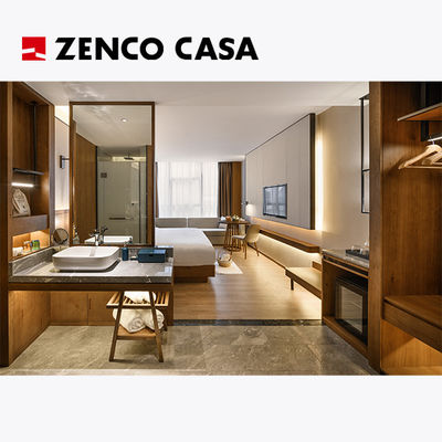 Modern Light Luxury Style Hotel Bedroom Furniture Set Size 2000*2000*300mm