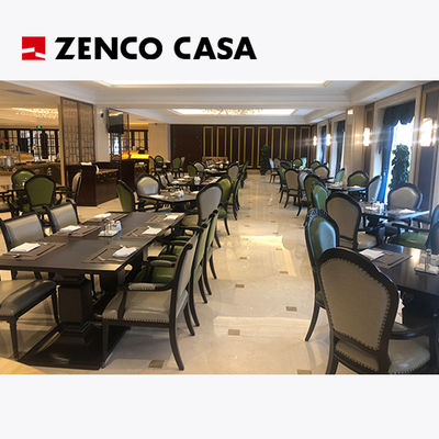 Hotel Restaurant Furniture Vintage Elements Solid Wood Dining Table And Chairs