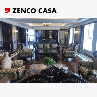 Hotel Suite Furniture Set European Retro Style Sofa And Coffee Table Set