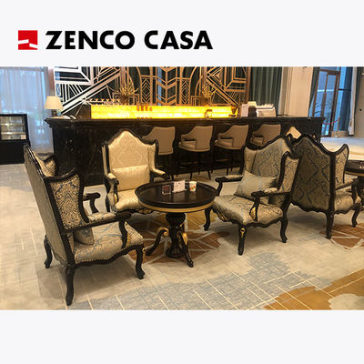Hotel Lobby European Style Coffee Table And Lounge Chair Size 815*760*1000mm