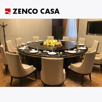 Electric Dining Table With Leather Dining Chairs For 12 In Hotel Restaurant