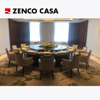 Electric Dining Table With Leather Dining Chairs For 12 In Hotel Restaurant