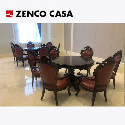 Hotel Leisure Area European Style Furniture Lounge Chair With Small Round Table