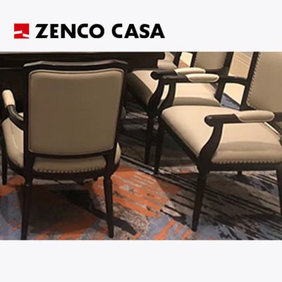 Hotel Meeting Room Furniture Solid Wood Conference Table With Leather Wood Conference Chair