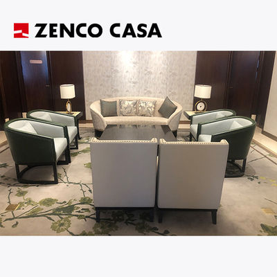 Modern Style Hotel Lobby Leisure Furniture Set Including Sofa Leisure Chair Coffee Table
