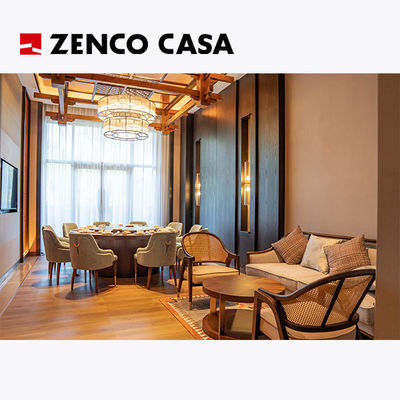 Modern Style Hotel Restaurant Furniture Set Includes Large Round Dining Table And Chairs