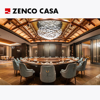 Modern Style Hotel Restaurant Furniture Set Includes Large Round Dining Table And Chairs