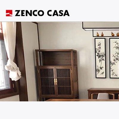 Traditional Chinese Style Furniture Solid Wood Desk Book Chairs Bookshelf and Storage Rack Set
