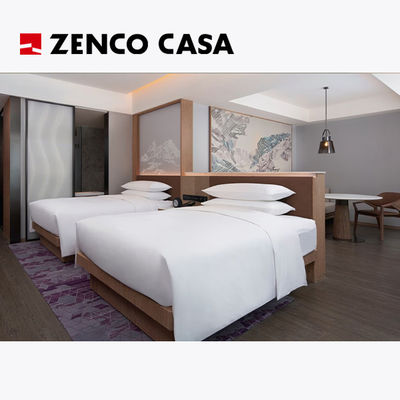 Modern Style Hotel Twin Bedroom Furniture Set Size 1800*1500*320mm