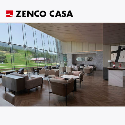 Modern Hotel Lobby Lounge Furniture Including Leisure Chair And Coffee Table