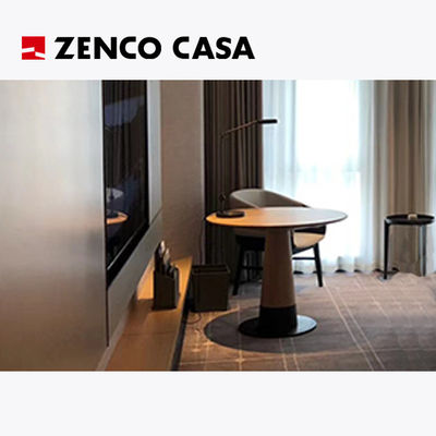 Iso14001 Modern Style Hotel Bedroom Furnitures Includes Twin Beds And Bedside Cabinet