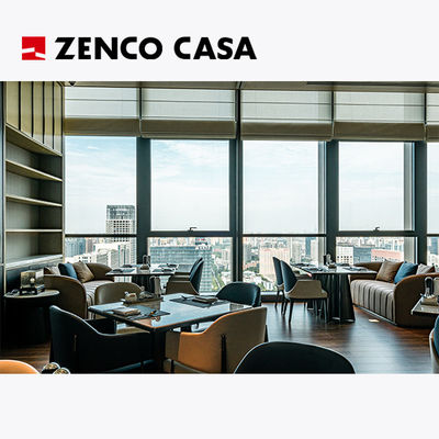 Luxury Hotel Restaurant Furniture Including Solid Wood Square Tables And Leather Dining Chairs