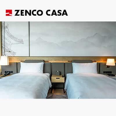 Luxury Hotel Bedroom Furniture Including Double Bed And Bedside Tables