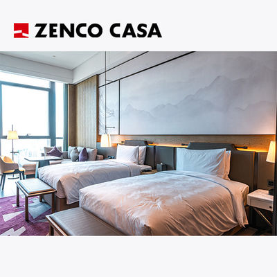 Luxury Hotel Bedroom Furniture Including Double Bed And Bedside Tables