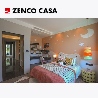 Contemporary Bedroom furniture Set Including Children's Bed With Round Solid Wood Bedside Table