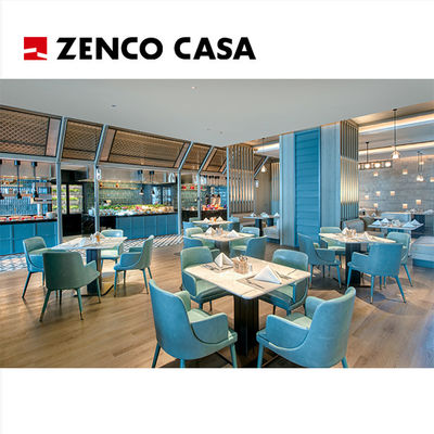 Five-Star Hotel Restaurant Furniture Customization Project Including Leather Dining Chairs